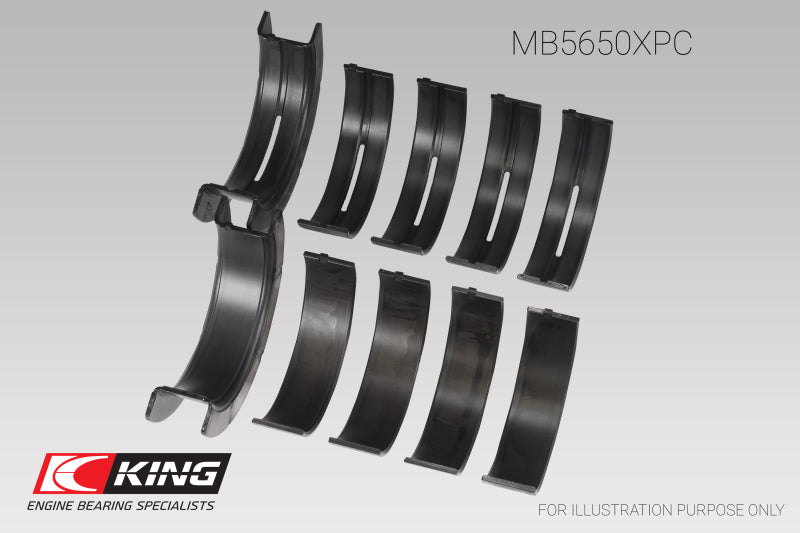 Load image into Gallery viewer, King Engine Bearings Ford 370/ 429/ 460 16V OHV (Size .001) pMaxKote Coated Main Bearing Set