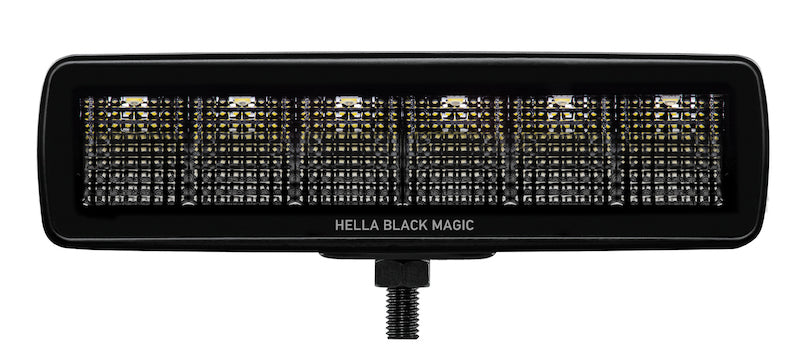 Load image into Gallery viewer, Hella Universal Black Magic 6 L.E.D. Mini Light Bar - Flood Beam