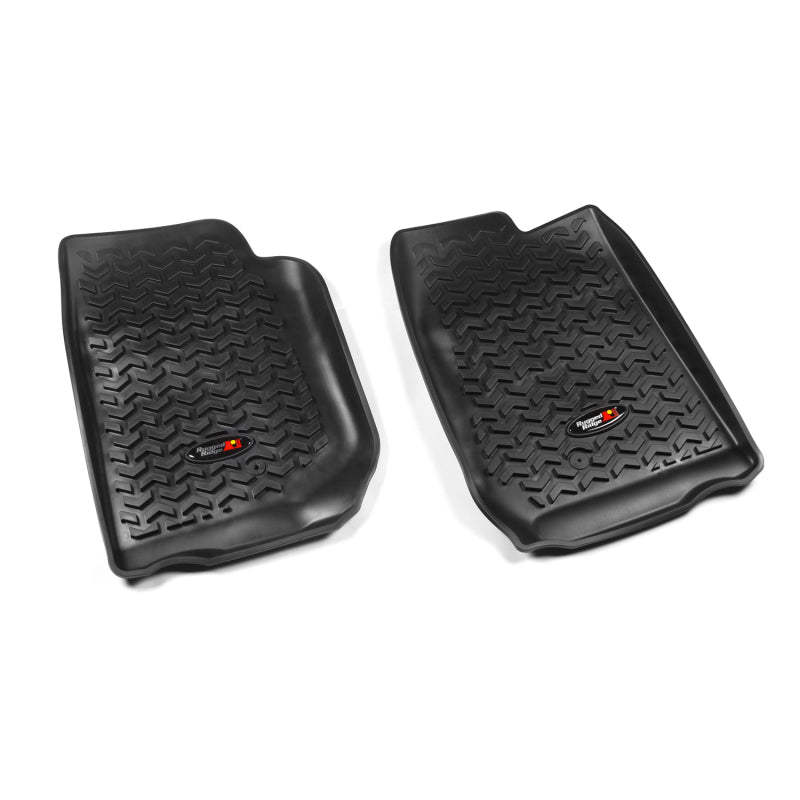 Load image into Gallery viewer, Rugged Ridge Floor Liner Front Black 2007-2018 Jeep Wrangler Unlimited JK 4 Dr