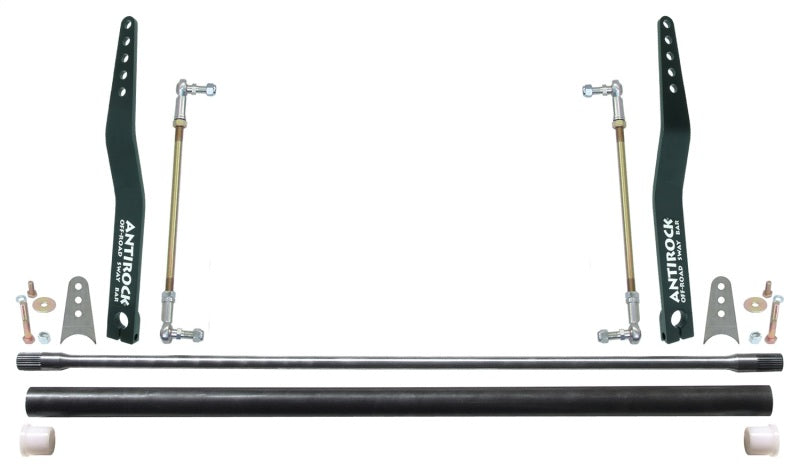 Load image into Gallery viewer, RockJock Antirock Sway Bar Kit Universal 45in Bar 20in Bent Steel Arms