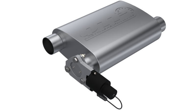 Load image into Gallery viewer, QTP 2.5in Weld-On 304SS Reverse Screamer Muffler w/Bolt-On QTEC Electric Cutout