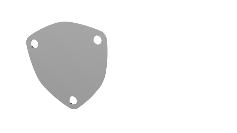 Load image into Gallery viewer, QTP 3in Bolt-On QTEC 3 Bolt Cover Plate