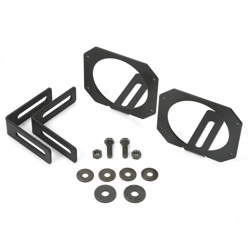 Load image into Gallery viewer, Rugged Ridge 07-18 Jeep Wrangler JK 3.5in Round / 3in Cube LED Light Mount Brackets