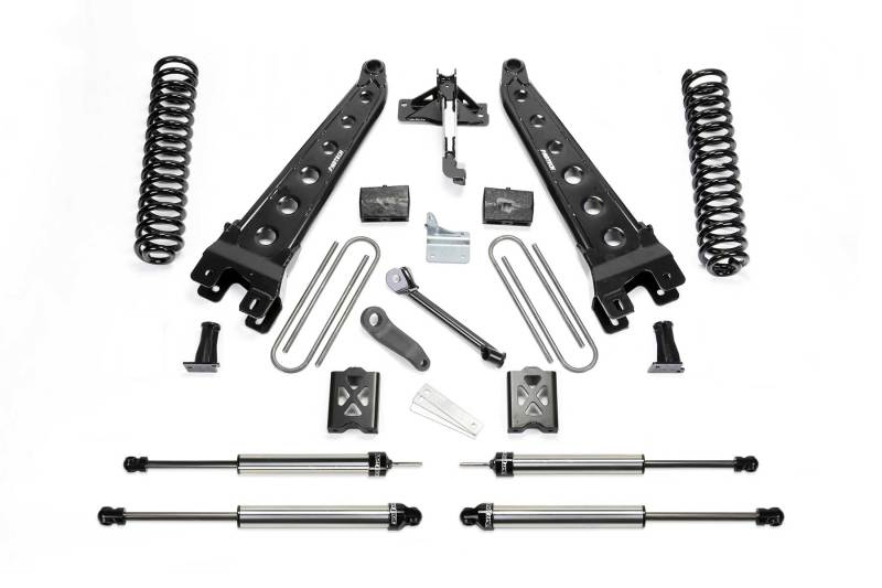 Load image into Gallery viewer, Fabtech 05-07 Ford F250 4WD w/Factory Overload 6in Rad Arm Sys w/Coils & Dlss Shks
