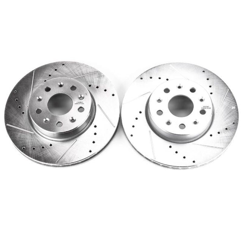 Load image into Gallery viewer, Power Stop 16-19 Chevrolet Camaro Front Evolution Drilled & Slotted Rotors - Pair