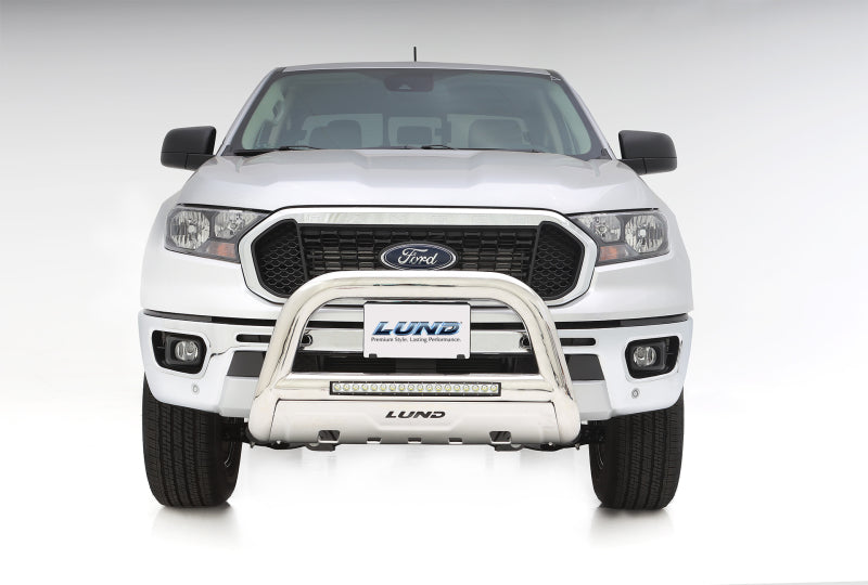 Load image into Gallery viewer, Lund 2019 Ford Ranger Bull Bar w/Light & Wiring - Polished Stainless