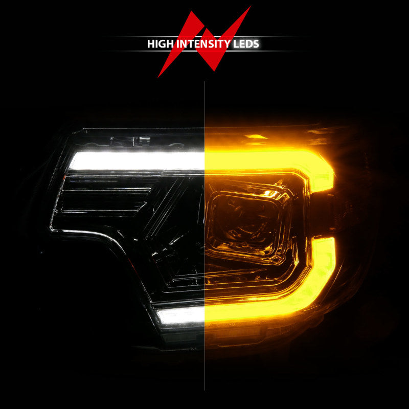 Load image into Gallery viewer, ANZO 12-15 Toyota Tacoma Projector Headlights - w/ Light Bar Switchback Chrome Housing
