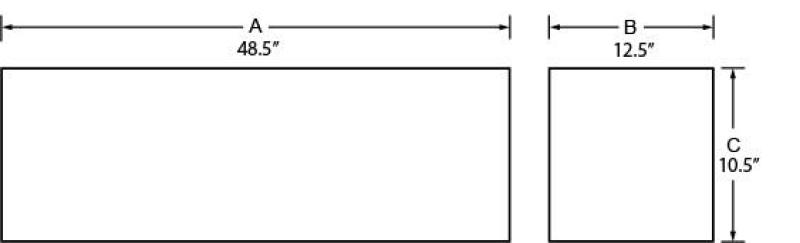 Load image into Gallery viewer, Tradesman Aluminum Flush Mount Truck Tool Box (48in.) - Black