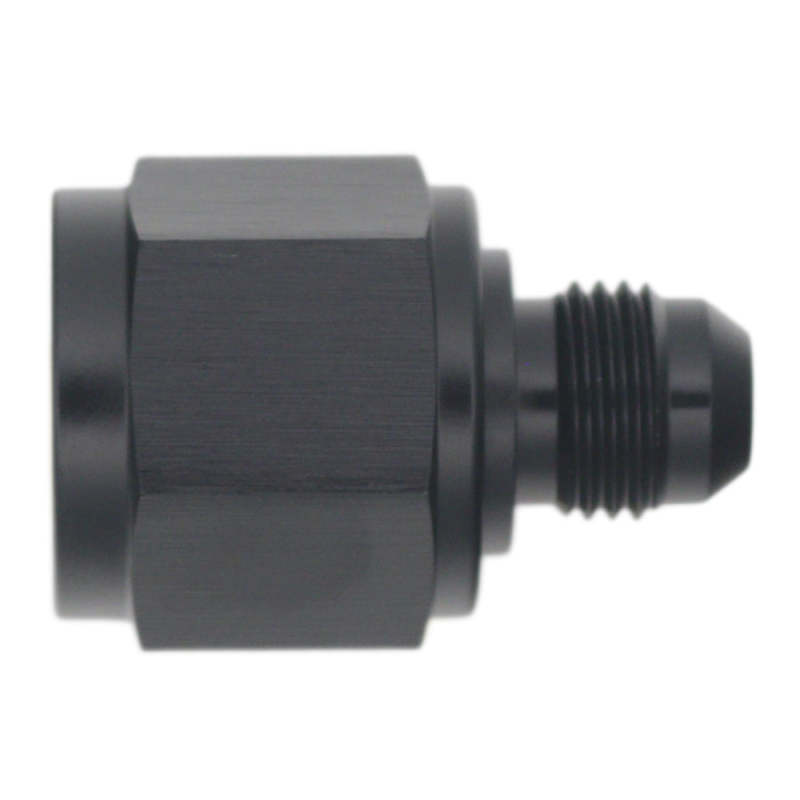 Load image into Gallery viewer, DeatschWerks 10AN Female Flare to 6AN Male Flare Reducer - Anodized Matte Black