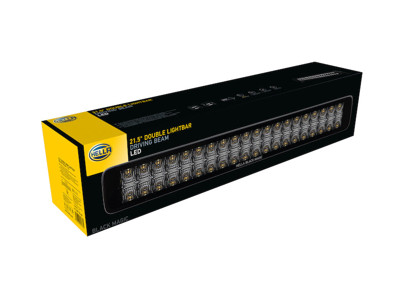 Load image into Gallery viewer, Hella Universal Black Magic 21in Double Light Bar - Driving Beam
