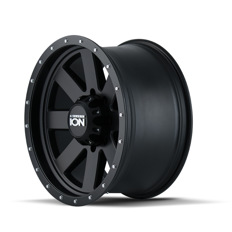 Load image into Gallery viewer, ION Type 134 18x10 / 5x139.7 BP / -19mm Offset / 108mm Hub Matte Gunmetal/Black Beadlock Wheel