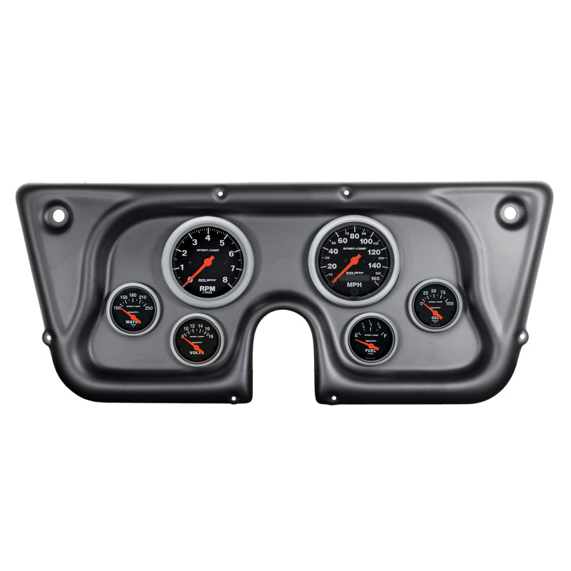 Load image into Gallery viewer, Autometer Sport-Comp 67-72 Chevy Truck C/K/K5/Suburban Dash Kit 6pc Tach/MPH/Fuel/Oil/WTMP/Volt