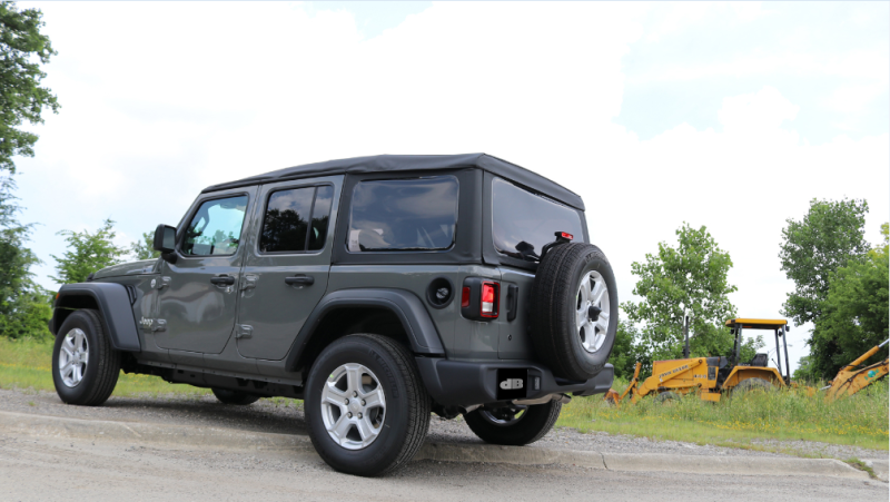 Load image into Gallery viewer, Corsa 2018-2025 Jeep Wrangler JL 2.5in Dual Rear Turn Down Exit Sport Axle-Back Exhaust