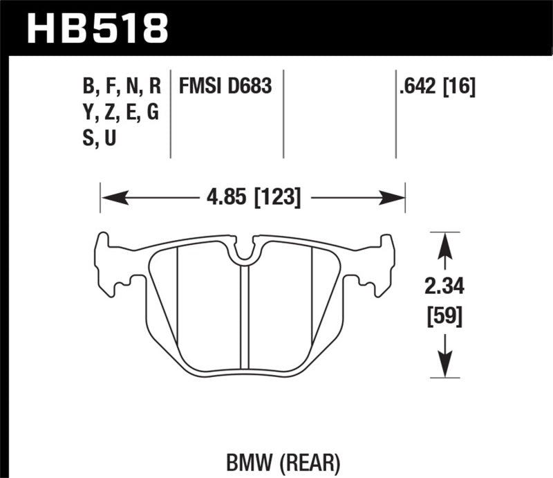 Load image into Gallery viewer, Hawk 01-05 BMW 330Ci 3.0L Base Rear ER-1 Brake Pads