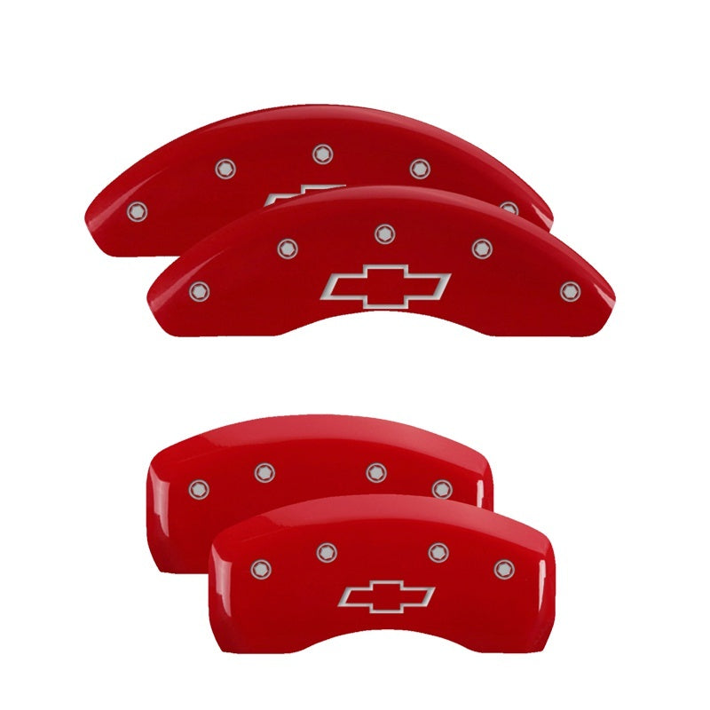 Load image into Gallery viewer, MGP 4 Caliper Covers Engraved Front & Rear MGP Yellow finish black ch