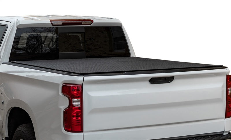 Load image into Gallery viewer, Access LOMAX Pro Series Tri-Fold Cover 2019+ Chevy/GMC Full Size 1500 5ft 8in Box - Blk Diamond Mist