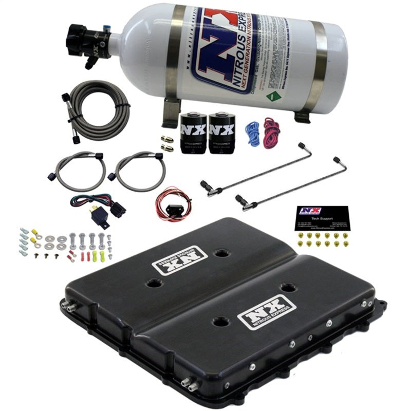 Load image into Gallery viewer, Nitrous Express Nitrous Kit w/Billet LT4 Supercharger Lid w/10lb Bottle