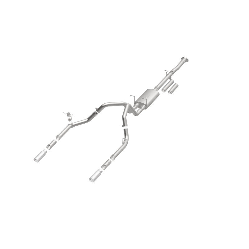 Load image into Gallery viewer, MagnaFlow Stainless Cat-Back Exhaust 2015 Chevy Silverado 2500HD 6.0L Dual Split Rear Exit 4in