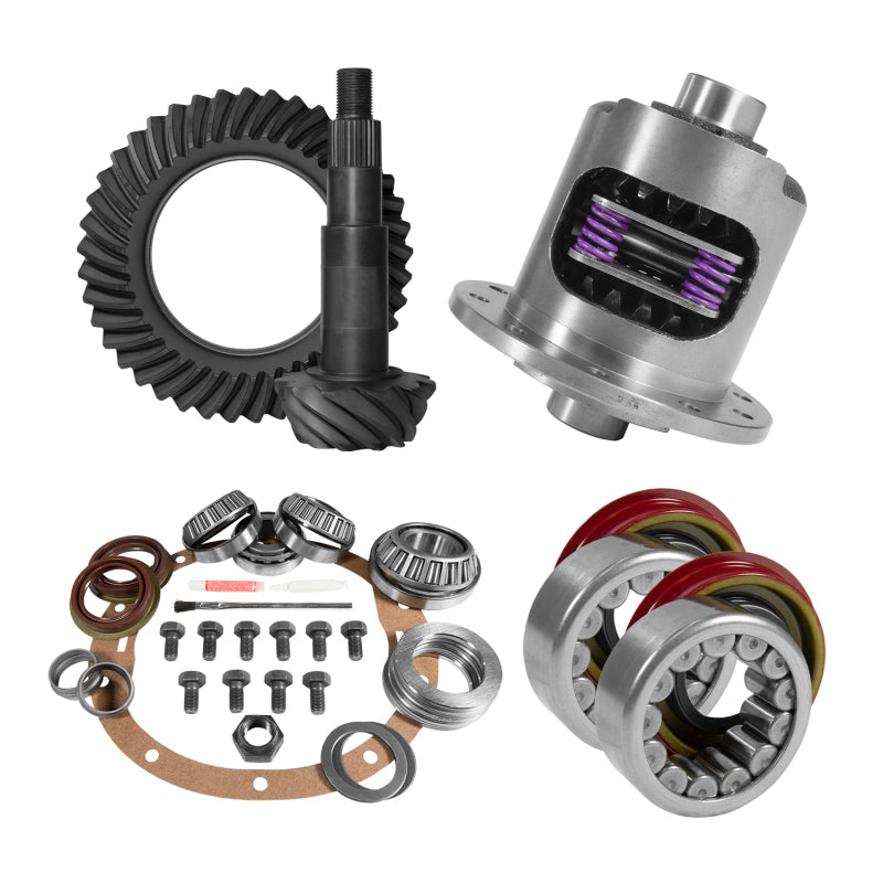 Load image into Gallery viewer, Yukon 8.6in GM 4.56 Rear Ring & Pinion Install Kit 30 Spline Positraction Axle Bearings and Seals