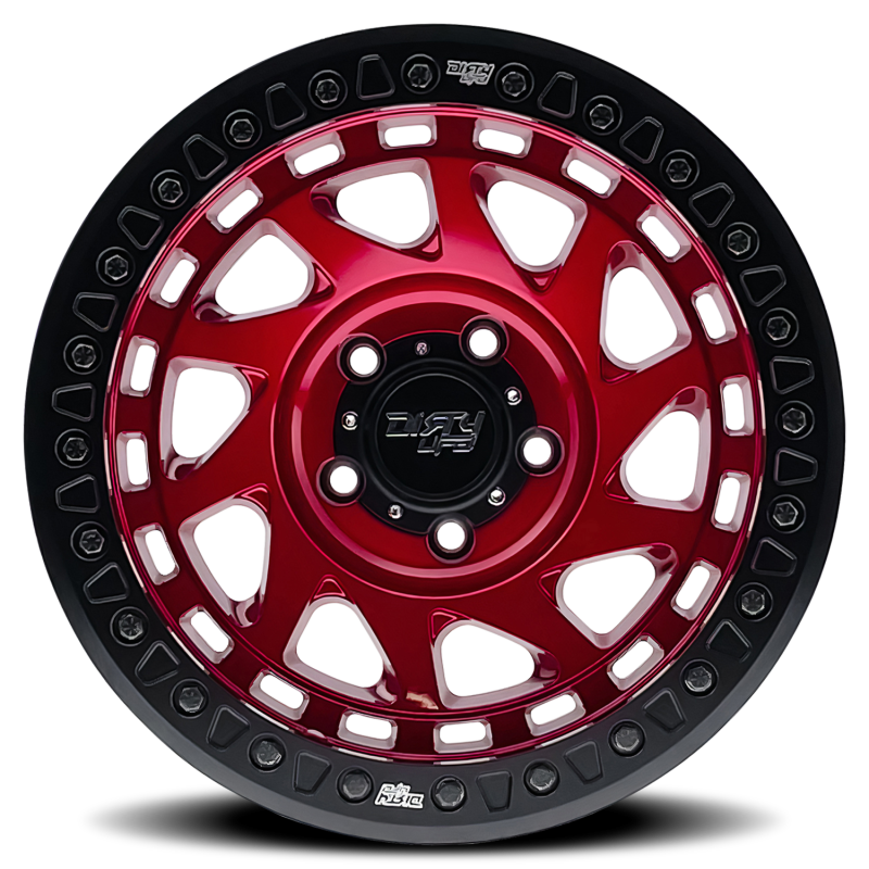 Load image into Gallery viewer, Dirty Life 9313 Enigma Race 17x9 / 6x139.7 BP / -38mm Offset / 106mm Hub Crimson Candy Red Wheel