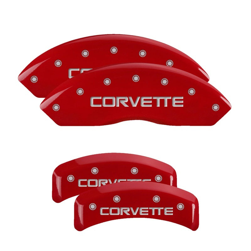 Load image into Gallery viewer, MGP 4 Caliper Covers Engraved Front & Rear Gen 5/Camaro Yellow finish black ch