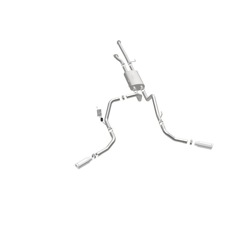 Load image into Gallery viewer, MagnaFlow Cat-Back 10-15 Toyota Tundra SC LB / CC SB 4.6L/5.7L V8 SS 2.5 Dual Split Rear 4in Tip