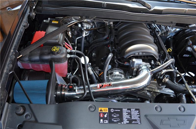 Load image into Gallery viewer, Injen 14-19 Chevy Silverado/GMC Sierra P/U 5.3L Polished Short Ram Intake w/ MR Tech & Heat Shield