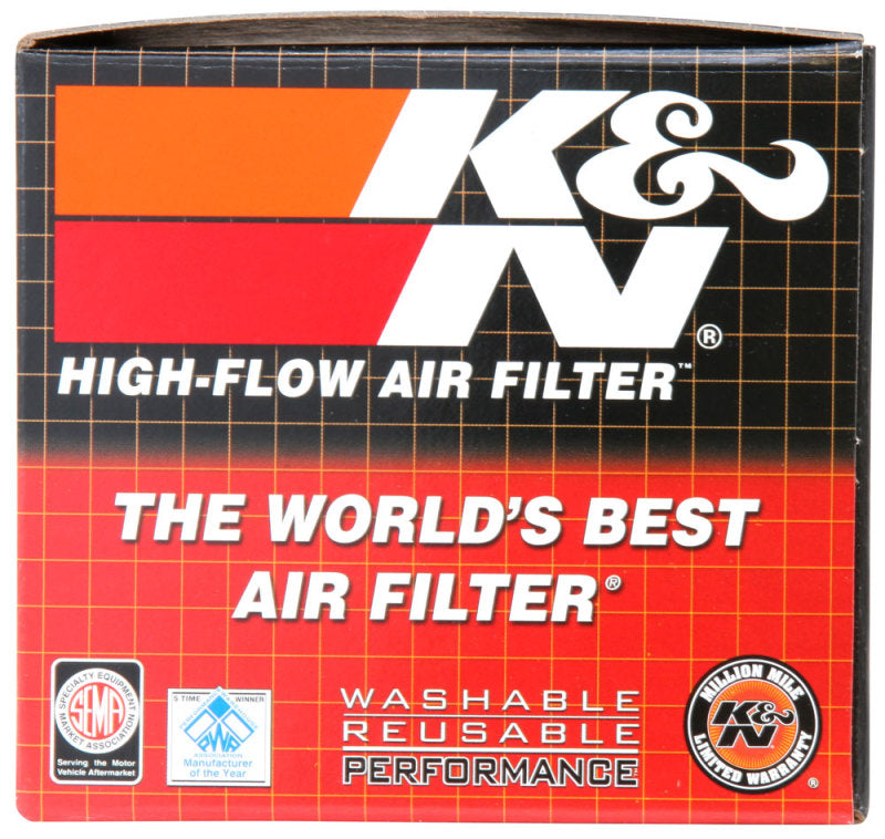 Load image into Gallery viewer, K&N Universal Rubber Filter Round Tapered 1-11/16 Flange 3.5in Base OD x 2in Top OD x 4in H