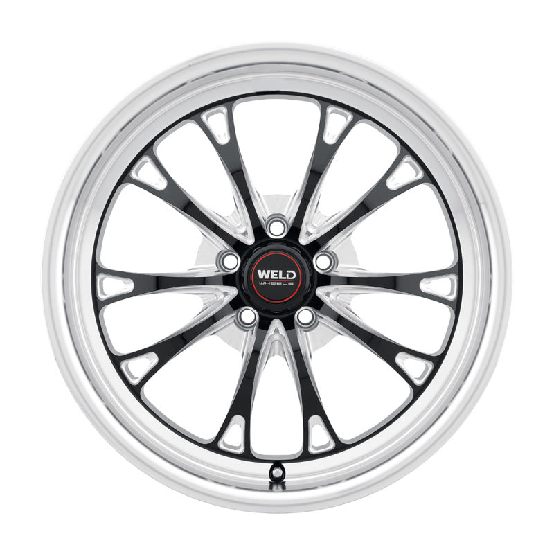 Load image into Gallery viewer, Weld Belmont Drag 18x5 / 5x120 BP / ET-23 BS2.1 Gloss Black MIL DIA 78.1