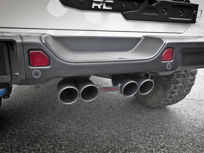 Load image into Gallery viewer, aFe Rebel Series 2.5in. 304 SS C/B Exhaust System 2018 Jeep Wrangler (JL) V6-3.6L - Black Tip