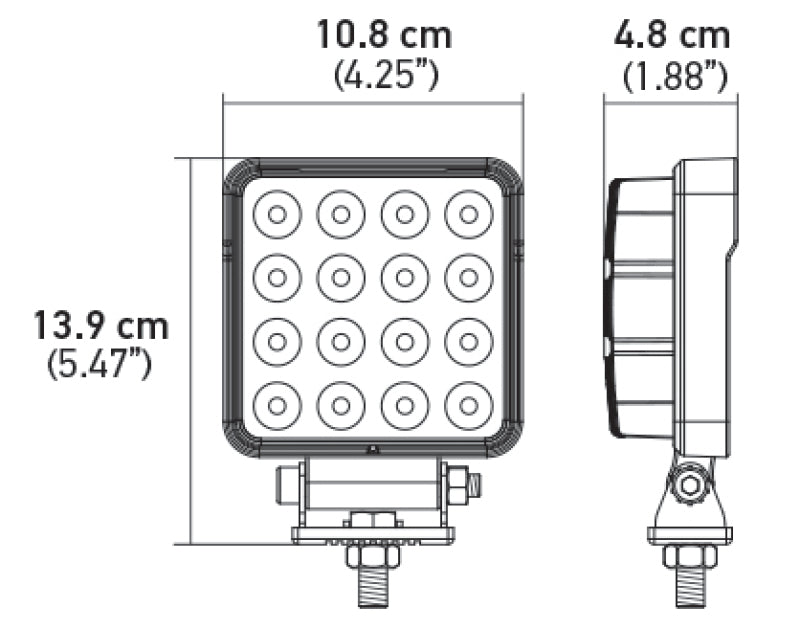 Load image into Gallery viewer, Hella ValueFit Work Light 4SQ 2.0 LED MV LR LT