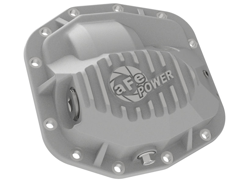 Load image into Gallery viewer, aFe Street Series Front Differential Cover Raw 2018+ Jeep Wrangler (JL) V6 3.6L (Dana M186)