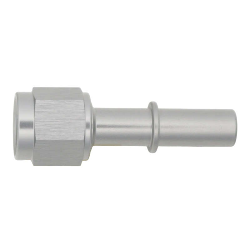Load image into Gallery viewer, DeatschWerks 6AN Female Flare Swivel to 3/8in Male EFI Quick Disconnect - Anodized DW Titanium