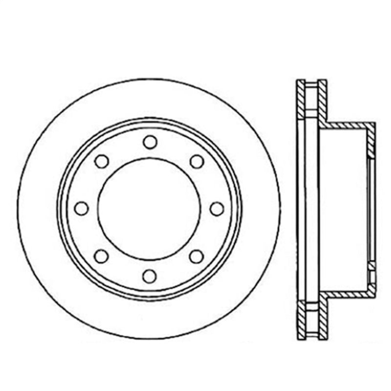 Load image into Gallery viewer, StopTech Power Slot 00-05 Ford Excursion / 99-04 F250/F350 Front Right Slotted CRYO Brake Rotor