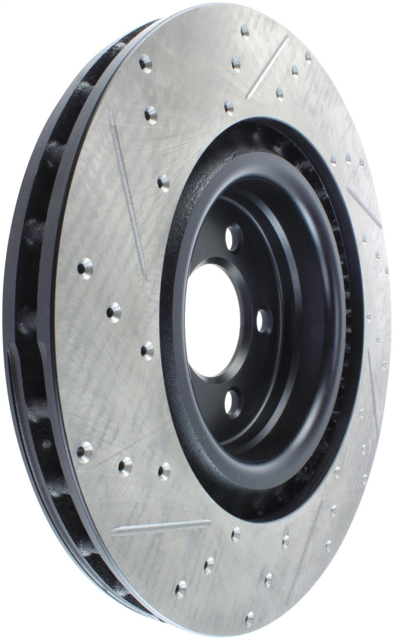 Load image into Gallery viewer, StopTech SportStop 06-09 Chrysler SRT-8 Front Left Drilled & Slotted Rotor