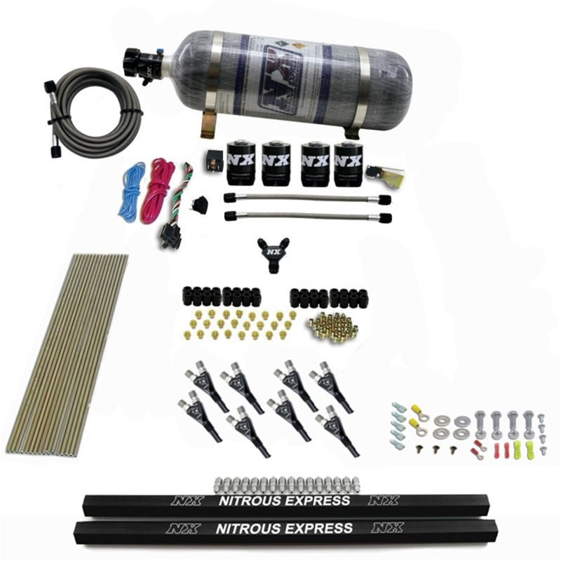 Load image into Gallery viewer, Nitrous Express Pro-Shk/Gas Nitrous Kit (200-600HP) w/Rails and Composite Bottle