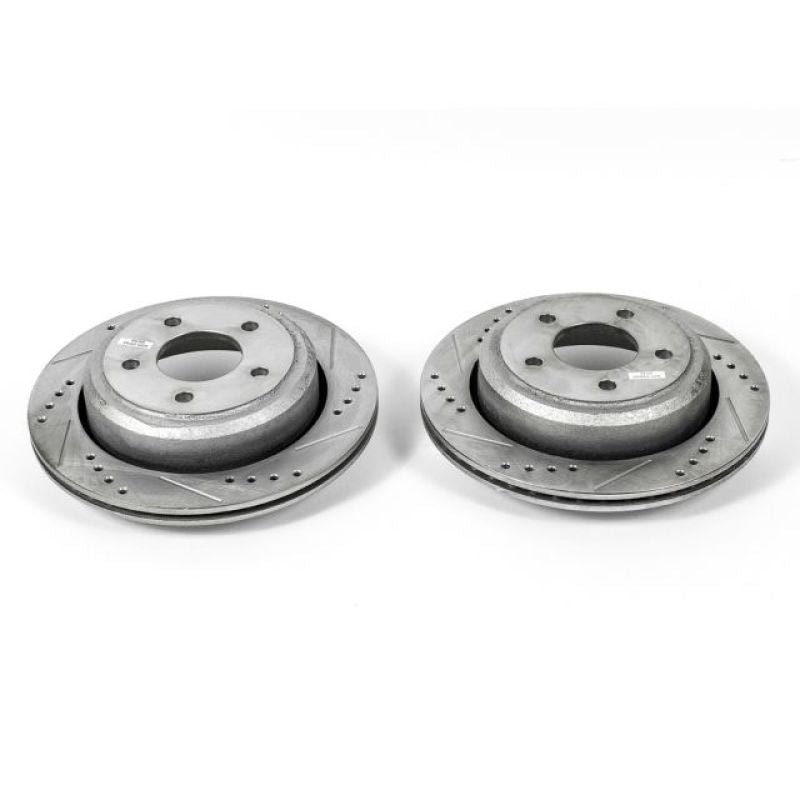 Load image into Gallery viewer, Power Stop 10-11 Ford Ranger Rear Evolution Drilled & Slotted Rotors - Pair