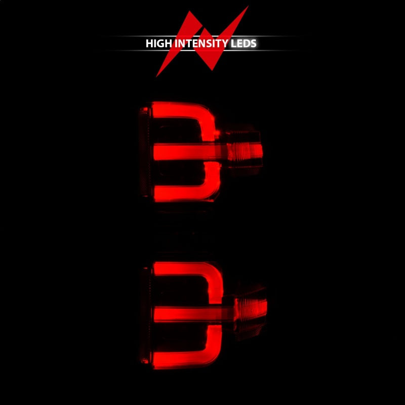 Load image into Gallery viewer, ANZO 15-19 Chevy Silverado 2500HD/3500HD (Halgn Only) LED Tail Lights w/Black Light Bar & Clear Lens