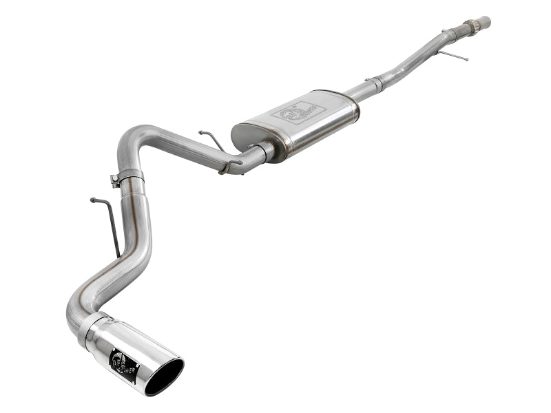 Load image into Gallery viewer, aFe Apollo GT Series 2019 GM Silverado/Sierra 1500 4.3L/5.3L 409 SS CB Exhaust System w/Polished Tip