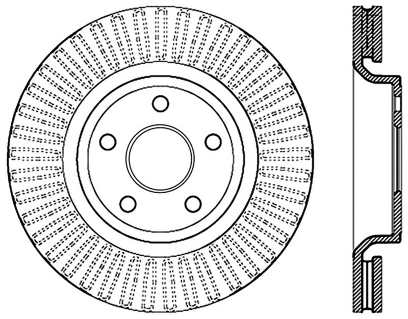 Load image into Gallery viewer, StopTech Slotted Sport Brake Rotor 11-17 Jeep Grand Cherokee (Excludes SRT8)