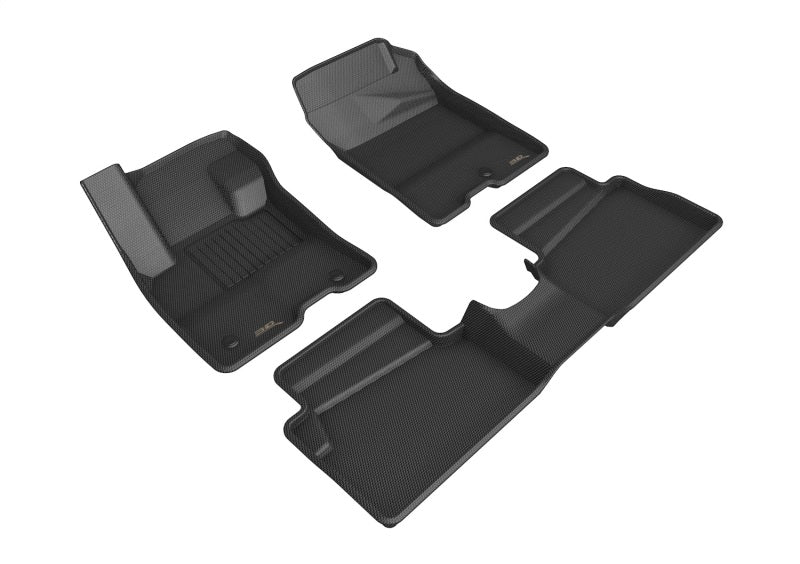 Load image into Gallery viewer, 3D MAXpider 2022 Ford Maverick Hybrid Kagu 1st & 2nd Row Floormat - Black