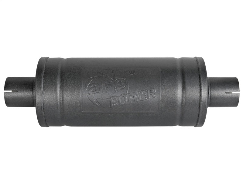 Load image into Gallery viewer, aFe MACH Force-Xp 409 SS Muffler w/ Black finish 2-1/2in Inlet & Outlet 14in x 16in Diameter