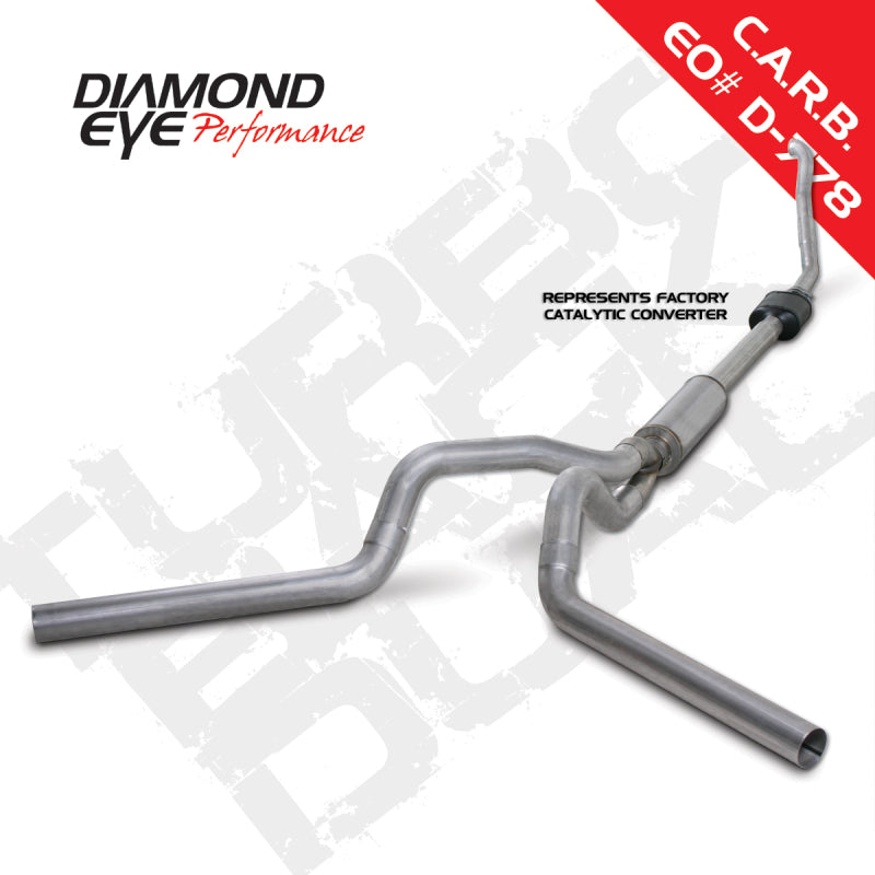 Load image into Gallery viewer, Diamond Eye KIT 4in Turbo Back DUAL AL: 94-97 FORD 7.3L F250/F350 PWRSTROKE NFS W/ CARB EQUIV STDS