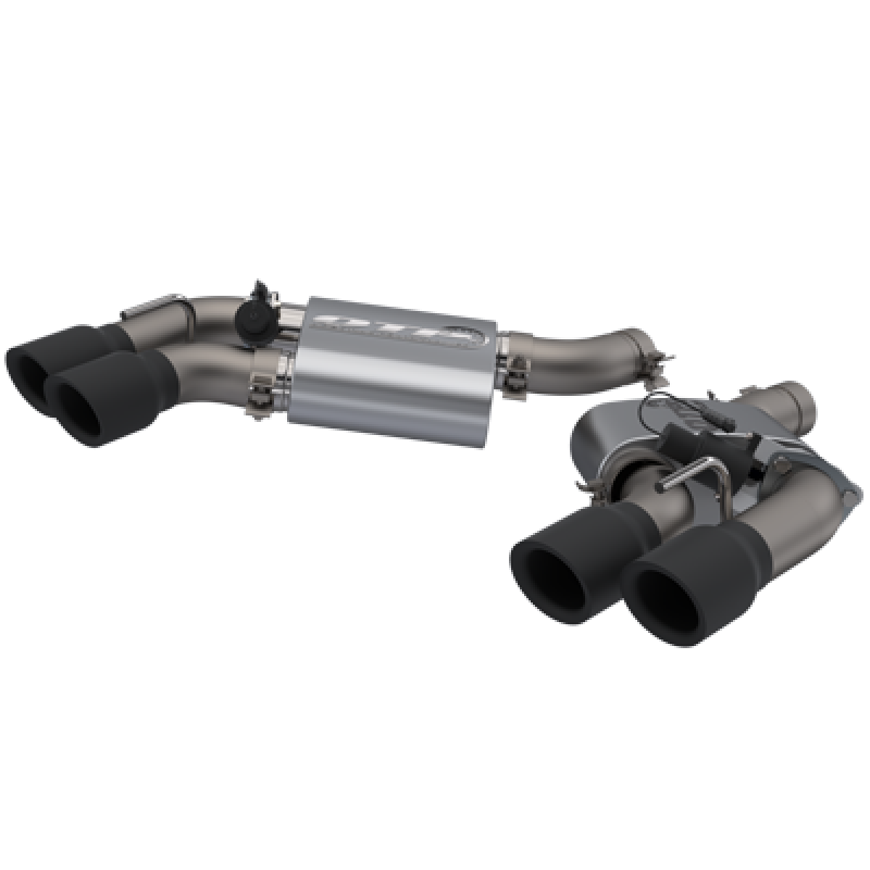Load image into Gallery viewer, 2016-2024 Chevrolet Camaro SS QTP Screamer Axle Back Quad Tip Bumper Black Tips