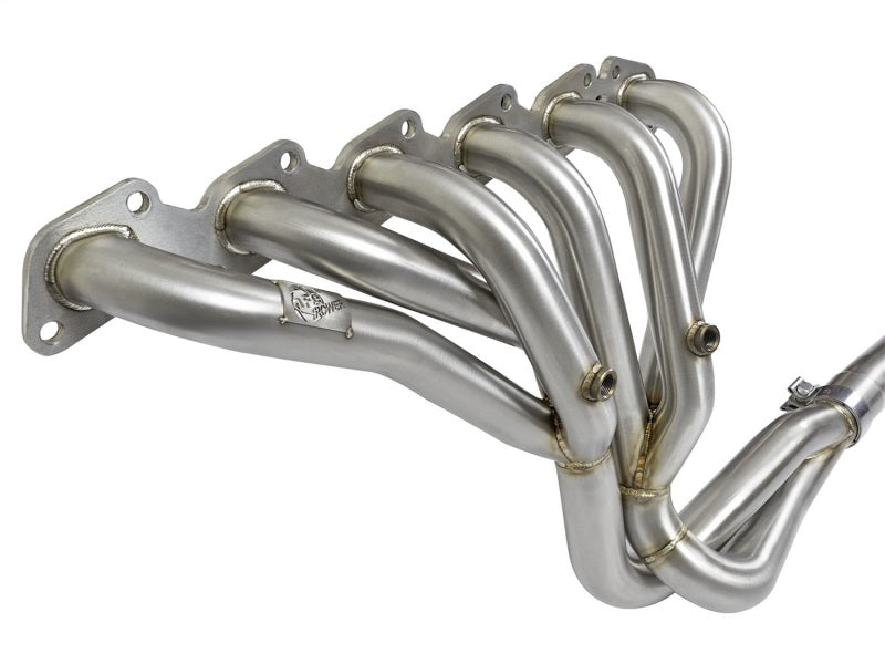Load image into Gallery viewer, aFe Power Twisted Steel Long Tube Header & Connection Pipes (Street Series) 01-16 Nissan Patrol
