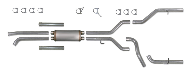 Load image into Gallery viewer, Diamond Eye KIT 3-1/2in Catback DUAL GAS AL TOYOTA TUNDRA 5.7L 07-10