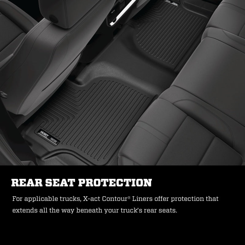 Load image into Gallery viewer, Husky Liners 08-22 Toyota Sequoia X-Act Contour Black 2nd Seat Floor Liners (w/o Second Row)