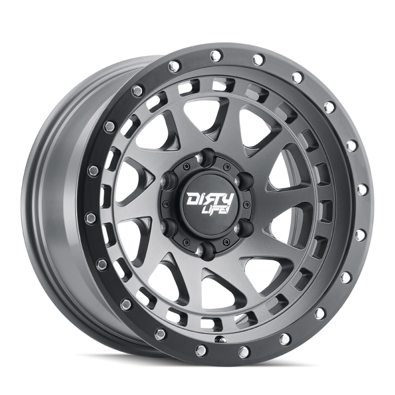 Load image into Gallery viewer, Dirty Life 9311 Enigma Pro 17x9/5x127 BP/-12mm Offset/71.5mm Hub Satin Graphite Wheel - Beadlock