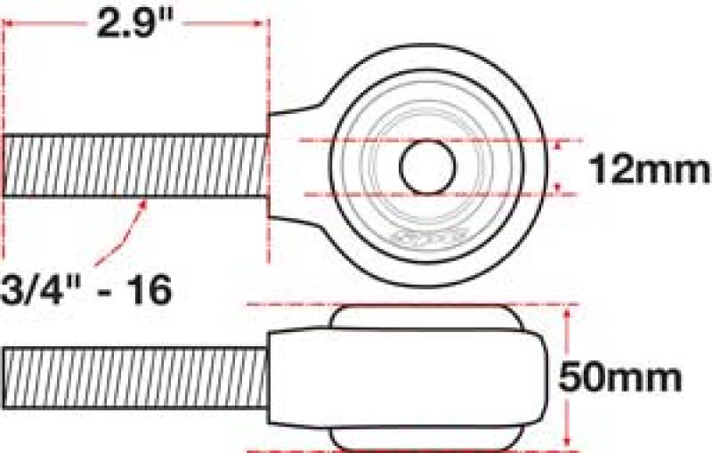 Load image into Gallery viewer, SPC Performance xAxis Rod End Ball Joint