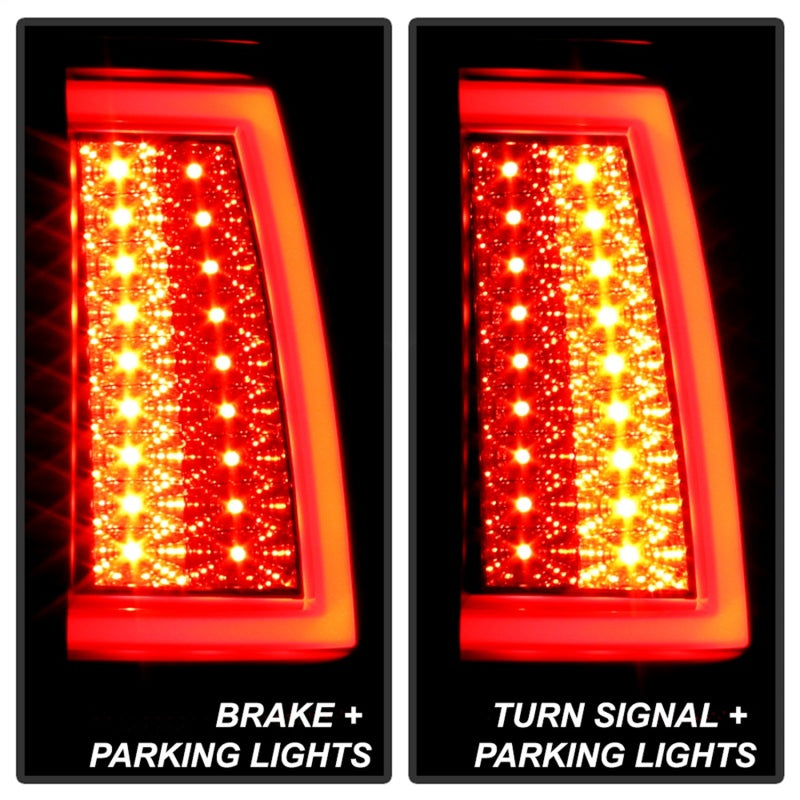 Load image into Gallery viewer, Spyder 03-06 Chevy Silverado (Does Not Fit Stepside) Version 2 LED Tail Lights - Black Smoke